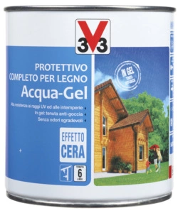 Protettivo completo per legno acqua-gel, incolore  - litri 0,75